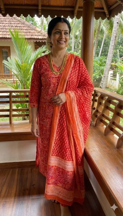 Mall Cotton 3 pices set (Top,Bottom & Dupatta)